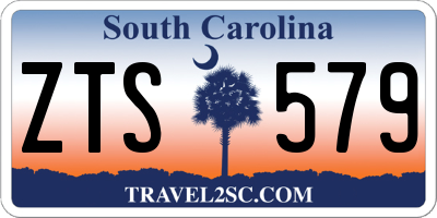 SC license plate ZTS579