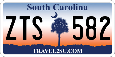 SC license plate ZTS582