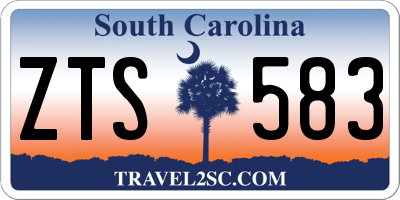 SC license plate ZTS583