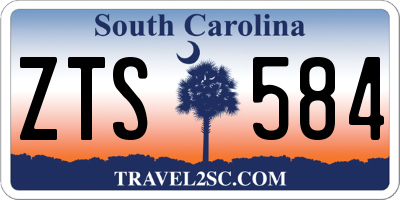 SC license plate ZTS584