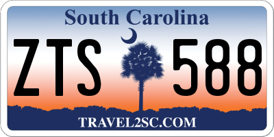 SC license plate ZTS588