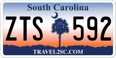 SC license plate ZTS592