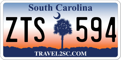 SC license plate ZTS594
