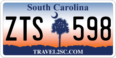 SC license plate ZTS598