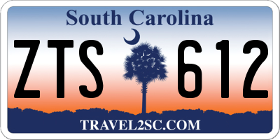 SC license plate ZTS612