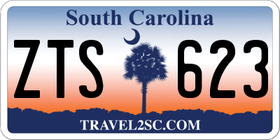SC license plate ZTS623