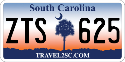 SC license plate ZTS625