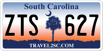 SC license plate ZTS627