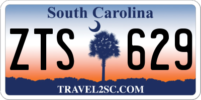 SC license plate ZTS629