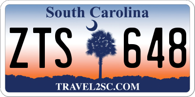 SC license plate ZTS648