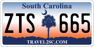 SC license plate ZTS665