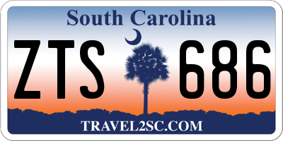 SC license plate ZTS686