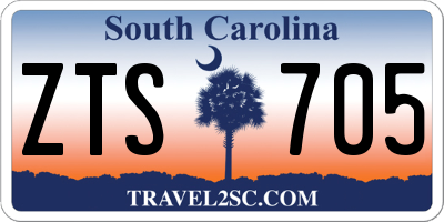 SC license plate ZTS705