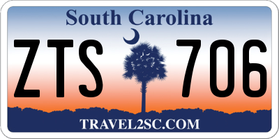 SC license plate ZTS706