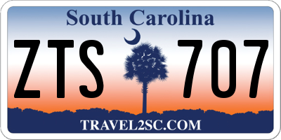 SC license plate ZTS707