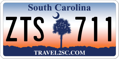 SC license plate ZTS711