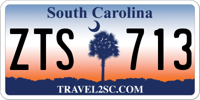 SC license plate ZTS713