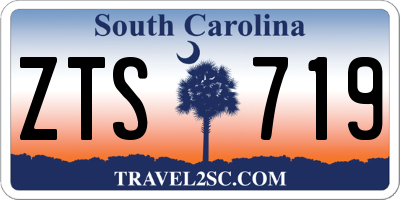 SC license plate ZTS719
