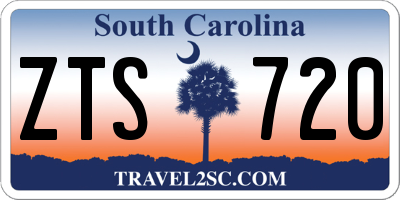 SC license plate ZTS720