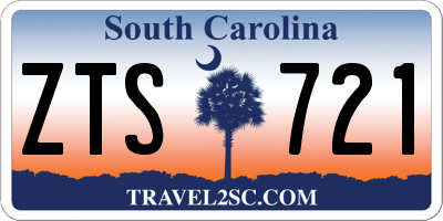 SC license plate ZTS721