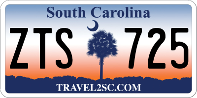 SC license plate ZTS725