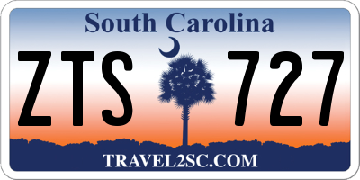 SC license plate ZTS727
