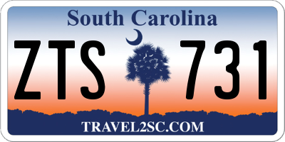 SC license plate ZTS731