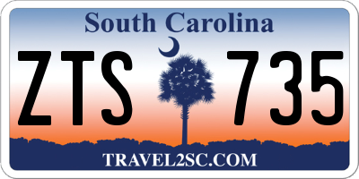 SC license plate ZTS735