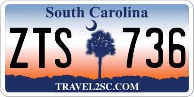 SC license plate ZTS736