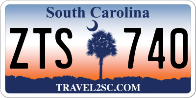SC license plate ZTS740
