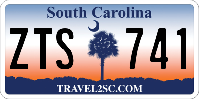 SC license plate ZTS741