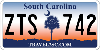 SC license plate ZTS742