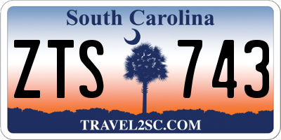 SC license plate ZTS743