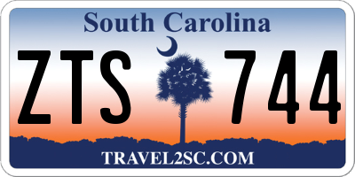 SC license plate ZTS744
