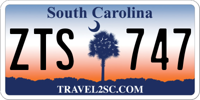 SC license plate ZTS747