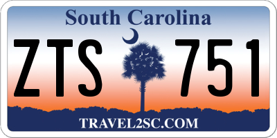 SC license plate ZTS751