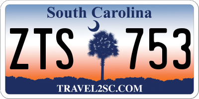 SC license plate ZTS753
