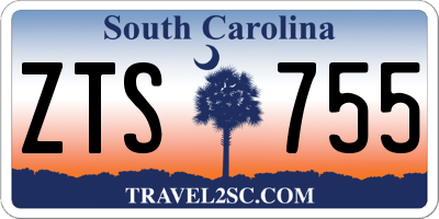 SC license plate ZTS755