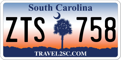 SC license plate ZTS758