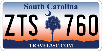 SC license plate ZTS760