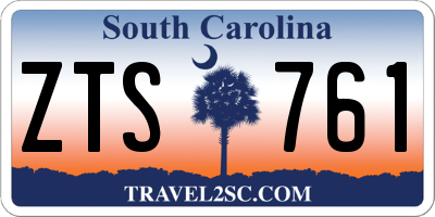 SC license plate ZTS761