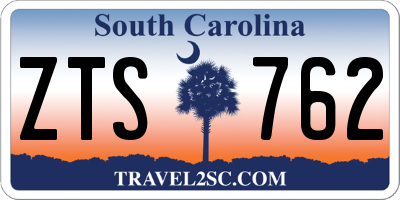 SC license plate ZTS762