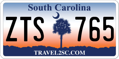 SC license plate ZTS765