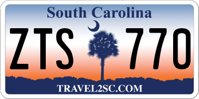 SC license plate ZTS770