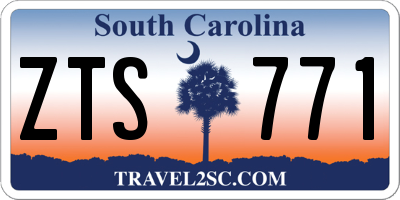 SC license plate ZTS771