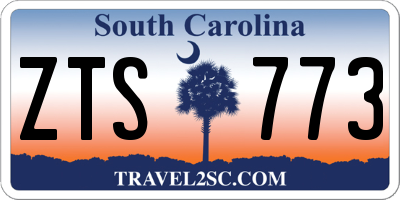 SC license plate ZTS773