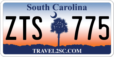 SC license plate ZTS775
