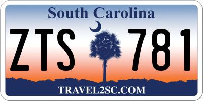 SC license plate ZTS781