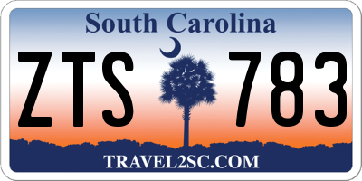 SC license plate ZTS783