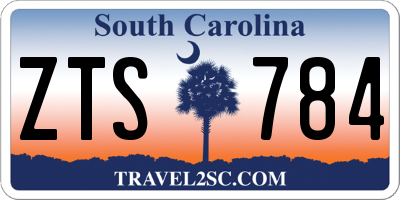 SC license plate ZTS784